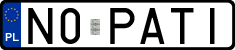 License plates of Poland, Vanity Plates