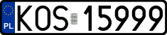 License plates of Poland, Regular car plates