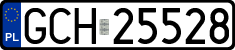 License plates of Poland, Regular car plates