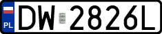 License plates of Poland, Regular car plates