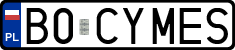 License plates of Poland, Vanity Plates