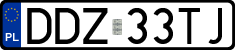 License plates of Poland, Regular car plates