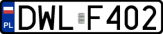 License plates of Poland, Regular car plates