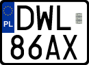 License plates of Poland, Regular car plates
