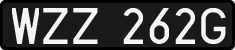License plates of Poland, 1976 year system