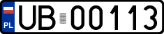 License plates of Poland, Military