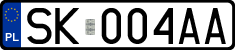 License plates of Poland, Regular car plates