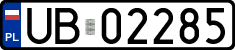 License plates of Poland, Military