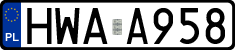 License plates of Poland, Authorities