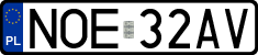 License plates of Poland, Regular car plates