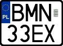 License plates of Poland, Regular car plates
