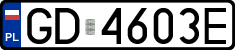 License plates of Poland, Regular car plates