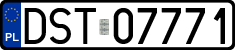 License plates of Poland, Regular car plates