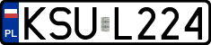 License plates of Poland, Regular car plates