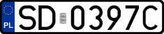 License plates of Poland, Regular car plates