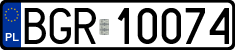 License plates of Poland, Regular car plates