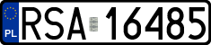 License plates of Poland, Regular car plates