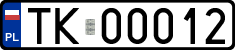License plates of Poland, Regular car plates