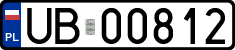 License plates of Poland, Military