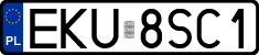 License plates of Poland, Regular car plates