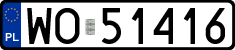 License plates of Poland, Regular car plates