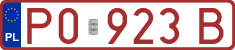 License plates of Poland, Provisional and testing
