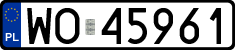 License plates of Poland, Regular car plates