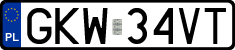 License plates of Poland, Regular car plates