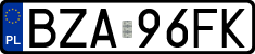 License plates of Poland, Regular car plates