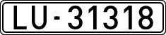 License plates of Spain, 1900 year series