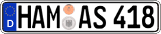 German license plate, Regular plates