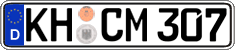 German license plate, Regular plates