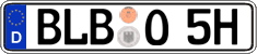German license plate, Plates for oldtimers (type 