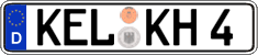 German license plate, Regular plates