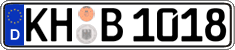 German license plate, Regular plates