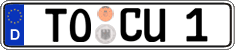 German license plate, Regular plates
