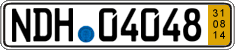 German license plate, Short-term transit plates