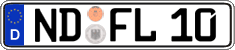 German license plate, Regular plates