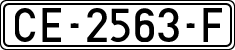 License plates of Spain, 1971 year series