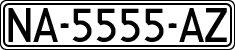 License plates of Spain, 1971 year series