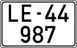 License plates of Spain, 1900 year series