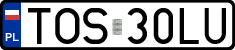 License plates of Poland, Regular car plates