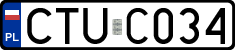 License plates of Poland, Regular car plates