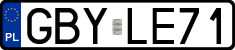 License plates of Poland, Regular car plates