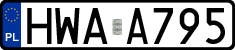 License plates of Poland, Authorities