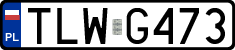 License plates of Poland, Regular car plates