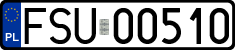 License plates of Poland, Regular car plates