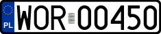 License plates of Poland, Regular car plates