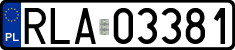 License plates of Poland, Regular car plates