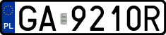 License plates of Poland, Regular car plates